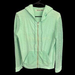 Michael Stars 98% Cotton Zip Up Mesh Hoodie Women's Size Small S